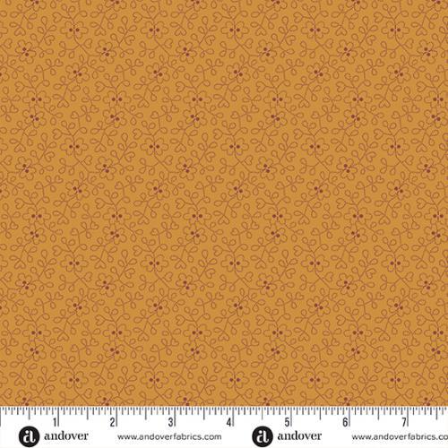 Andover Fabrics Sewing Basket, A-955-O, Amber, Laundry Basket Quilts