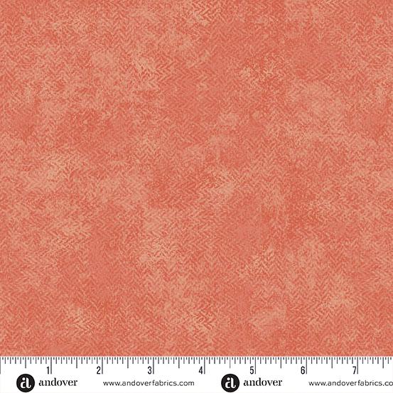Andover Fabrics Tea Dye, A-1285-O, Coral, Lqb