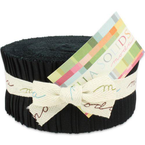 Bella Solids Jelly Roll® Black