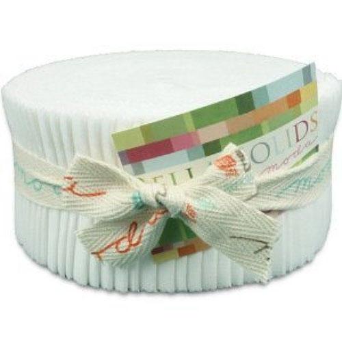 Bella Solids Jelly Roll® White