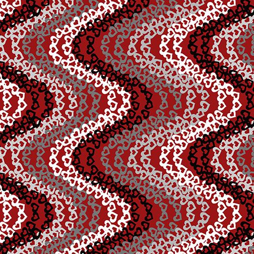 Benartex, All You Knit is Love, 9924-20, Red