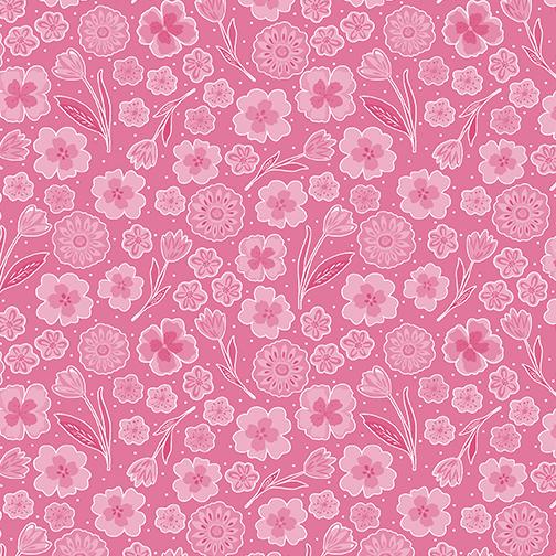 Benartex, Full Bloom, 10296-22, Pink