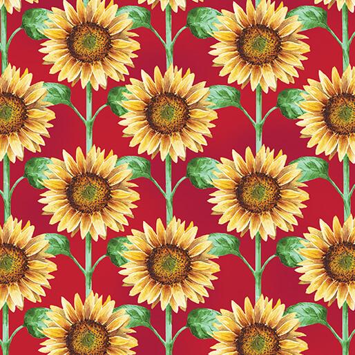Benartex Green Acres, 15338-10, Red,