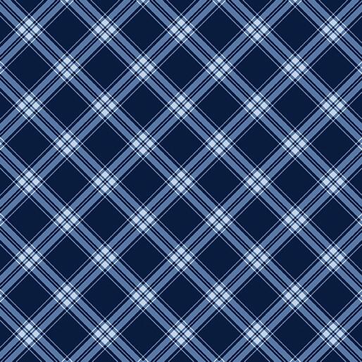 Benartex Green Acres, 15344-57, Navy,
