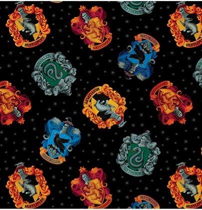 Benartex, Harry Potter House Crests 108", 15219W-12, Black