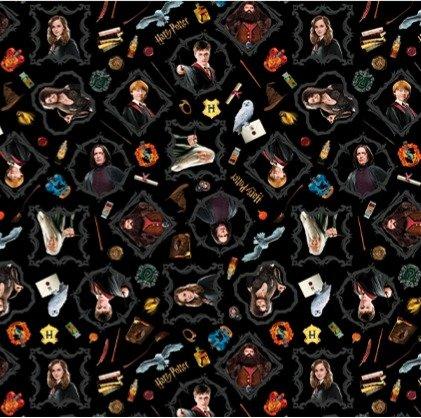 Benartex, Harry Potter Magic 108", 15220W-12, Black