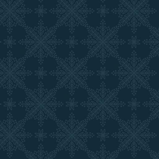Benartex Holly & Hearth, 17264-11, Midnight,