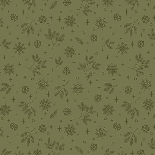 Benartex Holly & Hearth, 17265-46, Evergreen,