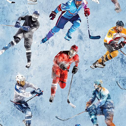 Benartex Ice Hockey, 16886-50, Light Blue,