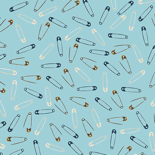 Benartex Love And Stitches, 16900-80, Light Teal,