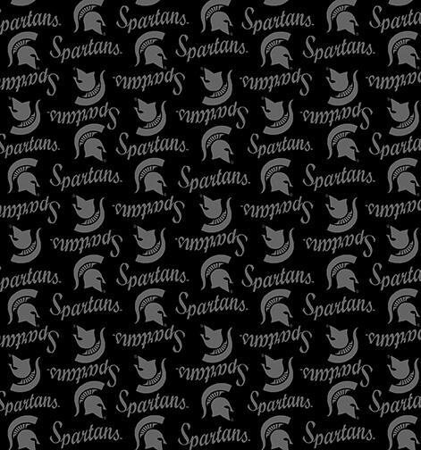 Benartex Michigan State, MIST1393-BL, Black,