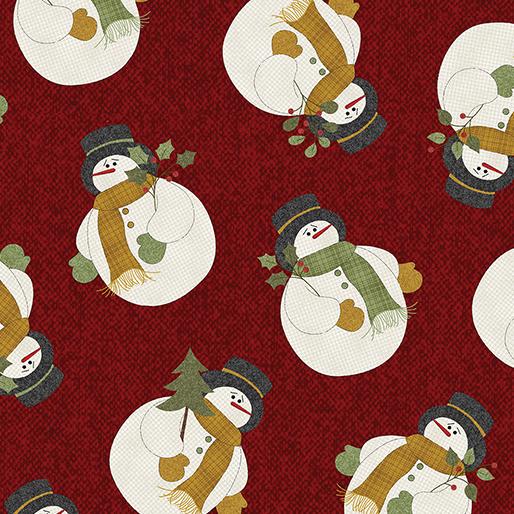 Benartex Snowballs, 16241-87, Sangria, Cheryl Haynes