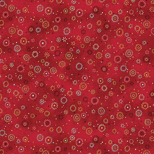 Benartex Star Of Wonder, 17063-10, Red, Nancy Halvorsen