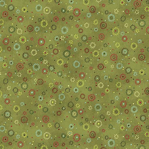 Benartex Star Of Wonder, 17063-44, Green, Nancy Halvorsen