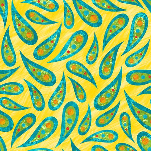 Blank Quilting Corp Entice Color Burst, 3347-44, Yellow, Fran Morgan