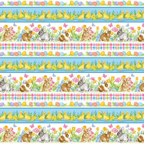 Blank Quilting Corp, Studio E, Spring is Hare, 3263-14 MULTI, Multi