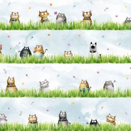 Blank Quilting, Herding Cats Landscaping, BQ5223-17, Ice,