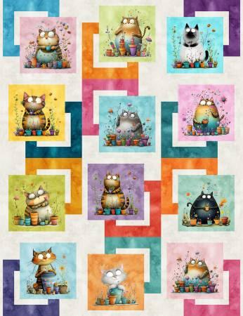 Blank Quilting, Herding Cats Landscaping, BQ5224-107, Multi,