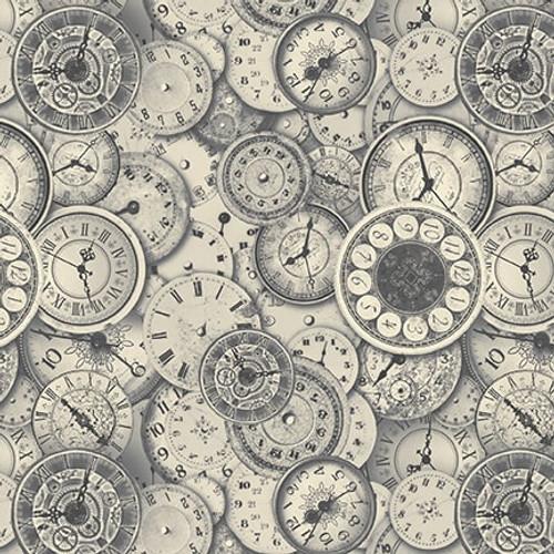 Blank Quilting Time Travel, 3011-90, Lt. Gray, Urban Essence