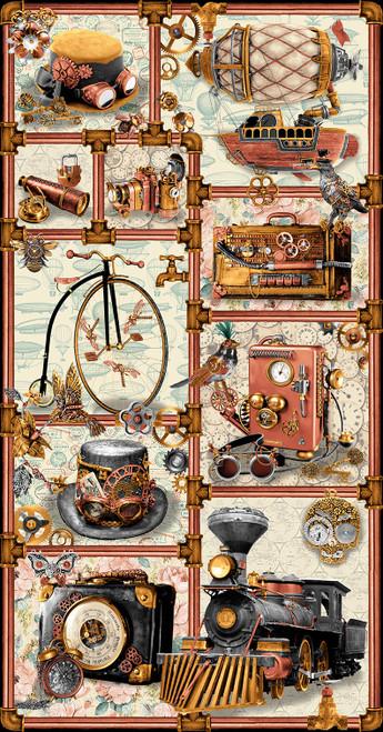 Blank Quilting Time Travel, 3021P-41, Ivory, Urban Essence