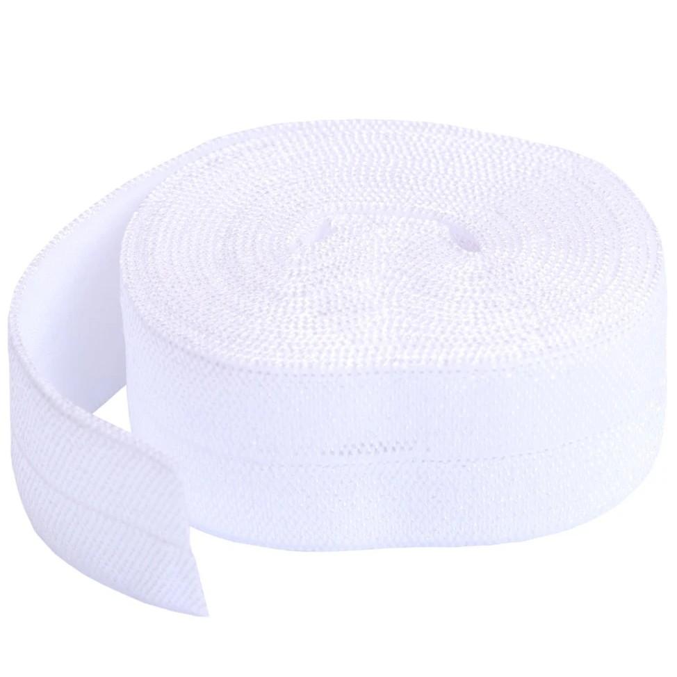 By Annie, Fold-over Elastic 3/4in, White, SUP211-2-WHT