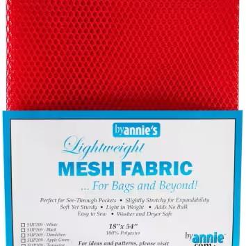 By Annie, Mesh Lite Weight 18in x 54in, SUP209-RED, Atomic Red
