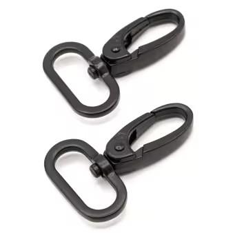 By Annie's, Swivel Hook, 1 in, Set of Two, Black Metal, HAR1SWBMTWO