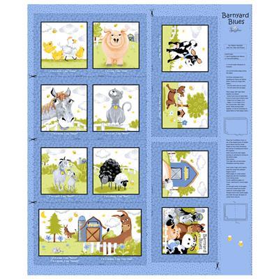 Clothworks Barnyard Blues, SB20414 760, Denim,