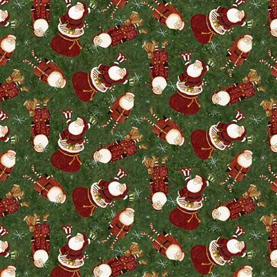 Clothworks Gingerbread Christ, Y4118-113, Forest, Dan Dipaolo