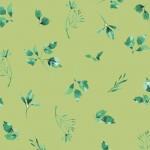 Clothworks, Heatherlee Chan, Bloom Wildly, y3329-23, Light Olive