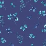 Clothworks, Heatherlee Chan, Bloom Wildly, y3329-93, Light Navy