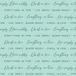 Clothworks, Heatherlee Chan, Bloom Wildly, y3330-100, Light Turquoise