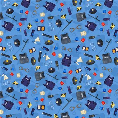 Clothworks Help Is On The Way, Y5017-90, Blue,