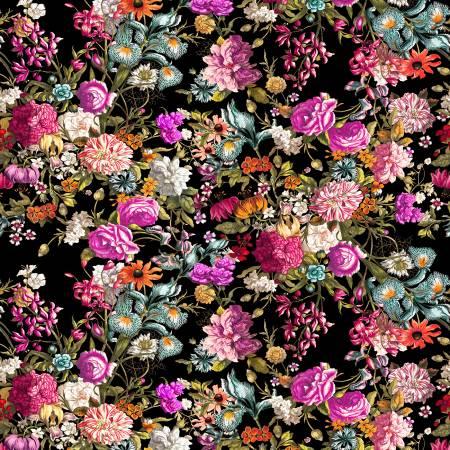 Clothworks, IRON ORCHARD DESIGNE, ODE TO JUNE, Y3503-3, Black