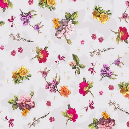 Clothworks, IRON ORCHARD DESIGNE, ODE TO JUNE, Y3506-118, Light Pewter