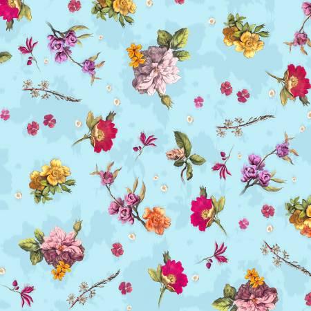 Clothworks, IRON ORCHARD DESIGNE, ODE TO JUNE, Y3506-32, Blue