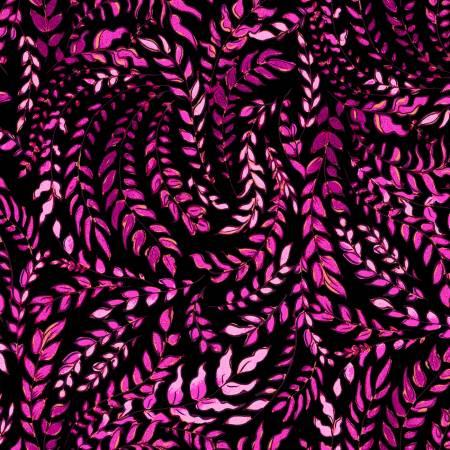 Clothworks, IRON ORCHARD DESIGNE, ODE TO JUNE, Y3507-74, Raspberry