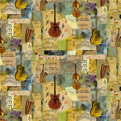 Clothworks Jammin', Y5021-55, Multi,