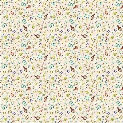 Clothworks Jammin', Y5030-57, Cream,