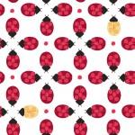 Clothworks, Meggs & Me, Ladybug Mania, Y3177-1, White