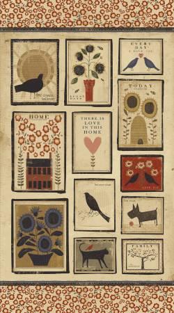 Clothworks, Sunny Days, y3304-60, Dark Butter