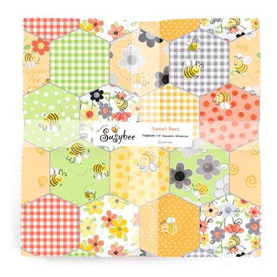 Clothworks Sweet Bees, TSQ0449, ,