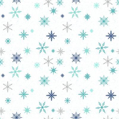 Clothworks Textiles Snow Drift, Y4203-1, White,
