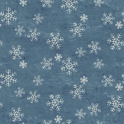 Clothworks Textiles Snow Mountain, Y4216-89, Dark Denim, Dan Dipaolo