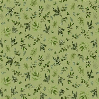 Clothworks Wild Wonders, Y4077-24, Olive, Sue Zipkin
