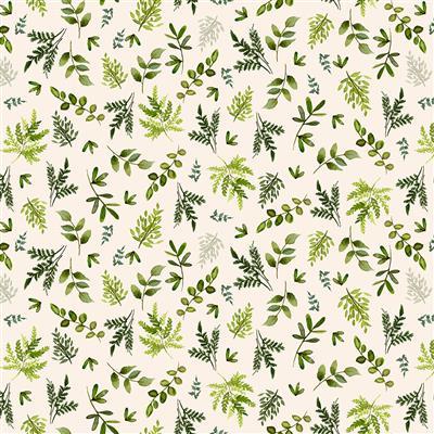 Clothworks Wild Wonders, Y4077-2, Light Cream, Sue Zipkin