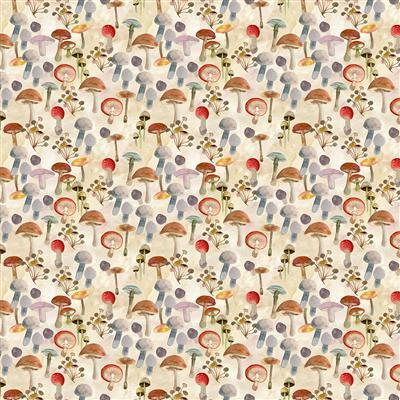 Clothworks Wild Wonders, Y4079-59, Butter, Sue Zipkin