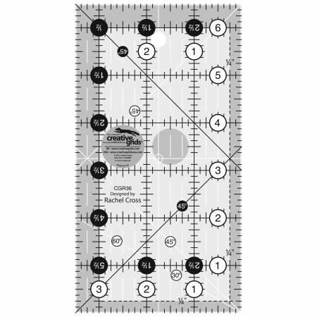 Creative Grids® 3-1/2 inch x 6-1/2 inch Quilt Ruler, CGR36