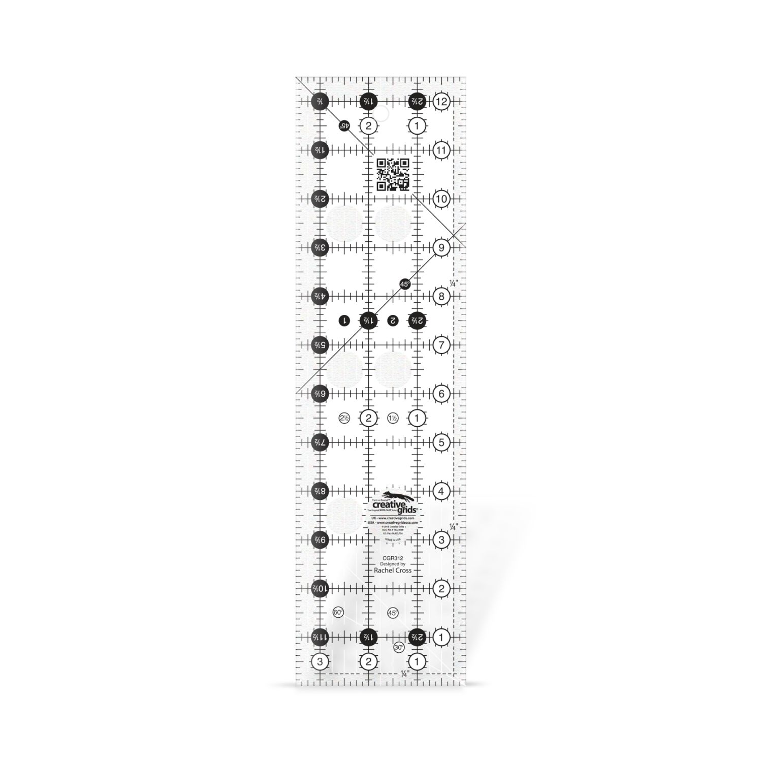 Creative Grids® 3 ½" x 12 ½" Rectangle Ruler, CGR312