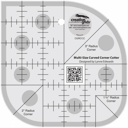 Creative Grids®, Curved Corner Cutter Ruler, CGRCCC